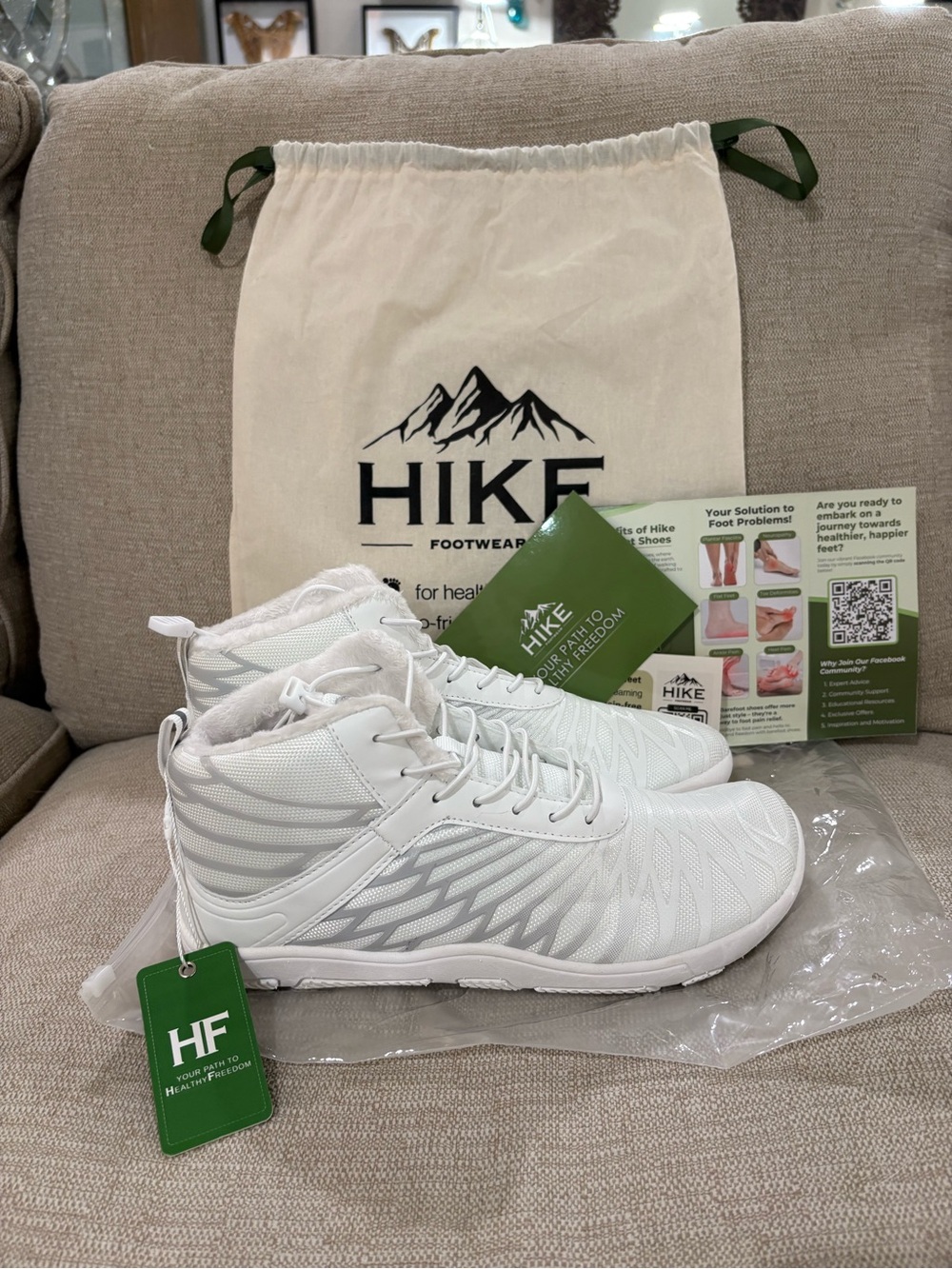 HIKE Footwear Women’s White High-Top Athletic Shoes